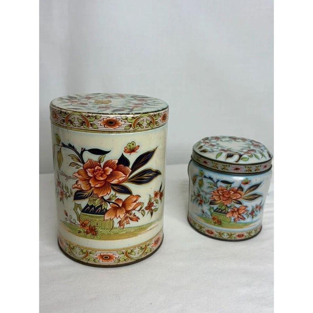 Two vintage Daher Metal Tins